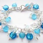 Swarovski Crystal Bracelet, Turquoise Blue..
