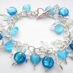 Swarovski Crystal Bracelet, Turquoise Blue..