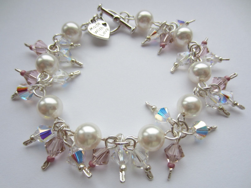 Make You Blush Swarovski Pearl Bracelet